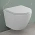 Wc sospeso con scarico a vortice e copriwc soft-close Tao