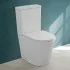 Wc filomuro monoblocco Rimless scarico universale e sedile rallentato Klan