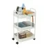 Carrello multiuso in metallo bianco con portata 5 kg per ripiano 