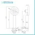 Kit doccia cromato con doccetta 8 cm e flessibile antitorsione 150 cm