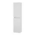 Colonna bagno sospesa 125 rovere bianco con ante reversibili Nadia