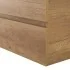 Mobile bagno sospeso 100 cm rovere naturale con pensile H 125 cm Nadia