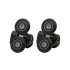 Set 2 ruote superiori universali nero opaco per box doccia scorrevole 