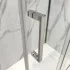 Maniglia per porta doccia installazione dentro fuori in acciaio cromo