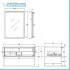Mobile bagno sospeso 80 cm industrial nero e legno con pensile Baketo