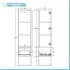Mobile bagno sospeso 80 cm industrial nero e legno con pensile Baketo