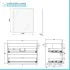 Mobile bagno sospeso 80 cm noce gold con pensile H 120 cm Dafne