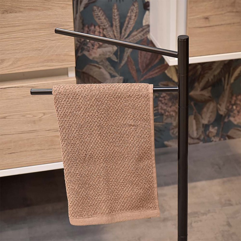 TASTOS Portasciugamani Rotondo 12 Pollici - Nero Opaco Per Bagno E Cucina - 2