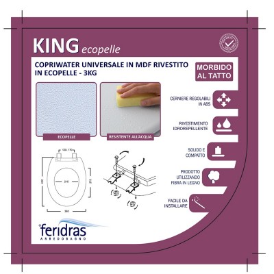 Copriwater Universale Rivestito in Ecopelle immagine_2