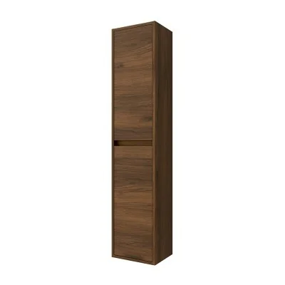 Colonna bagno sospesa 140 cm noce maya ripiani regolabili Gaya