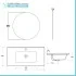 Mobile bagno sospeso 90 cm bianco lucido con specchio e lavabo Gaya