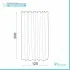 tenda doccia con ganci 187078 in vinile immagine_3
