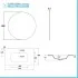 Mobile bagno sospeso 80 cm blu satinato con specchio e lavabo Gaya
