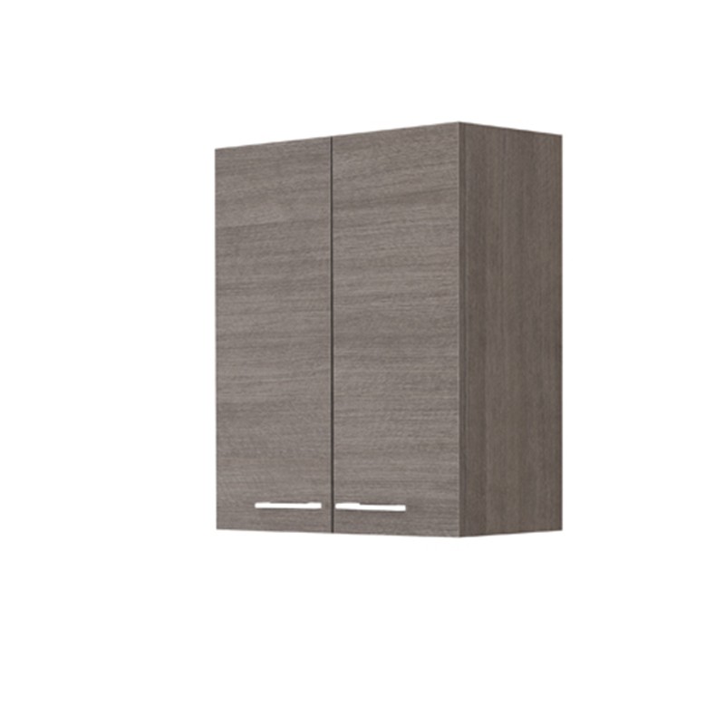 Pensile Sospeso 60x71 Rovere Scuro Mondo Pensile Bagno Rovere Scuro Due Ante Con Un Ripiano Interno L.60