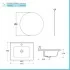 Mobile bagno a terra 60 cm noce maya con specchio e lavabo Gaya