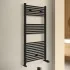Termoarredo scaldasalviette 500x1200 nero opaco con interasse 45 cm