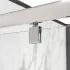 Porta doccia nicchia 70 cm a battente con vetro in cristallo trasparente Ted