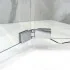Porta doccia nicchia 70 cm a soffietto con vetro in cristallo trasparente Ted