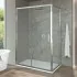 Box doccia angolare 70x140 cm scorrevole in cristallo trasparente Ted