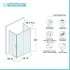 Box doccia 70x70x70 cm con doppio scorrevole trasparente H 200 cm Ted