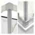 Box doccia 70x100x70 cm con doppio scorrevole trasparente H 200 cm Ted