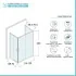 Box doccia 70x120x70 cm con doppio scorrevole trasparente H 200 cm Ted