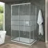 Box doccia 70x80x70 cm con doppio scorrevole serigrafato H 200 cm Ted