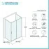 Box doccia 70x100x70 cm con porta scorrevole trasparente H 200 cm Ted