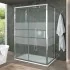 Box doccia 70x120x70 cm con porta scorrevole serigrafata H 200 cm Ted