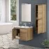 Mobile bagno sospeso 70 cm rovere africa con 2 ante soft-close Kleo
