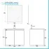 Mobile bagno sospeso 60 cm rovere africa con 2 ante soft-close Kleo