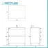 Mobile bagno a terra 80 cm rovere africa con cassetti soft-close Kleo