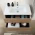 Mobile bagno sospeso 100 cm rovere africa con cassetti soft-close Kleo