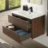 Mobile bagno sospeso 100 cm noce canaletto con cassetti soft-close Kleo