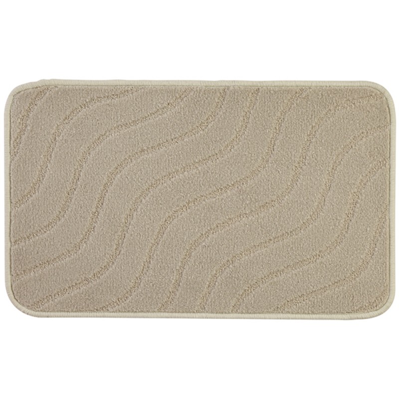 tappeto polipropilene 50x80 Tappeto Bagno 100% Polipropilene Con Antiscivolo Beige 50x80 cm