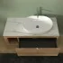 Mobile bagno portalavabo sospeso 80 cm miele con top carrara Maya
