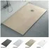 Piatto doccia 80x100 cm tortora effetto pietra in resina riducibile Karen