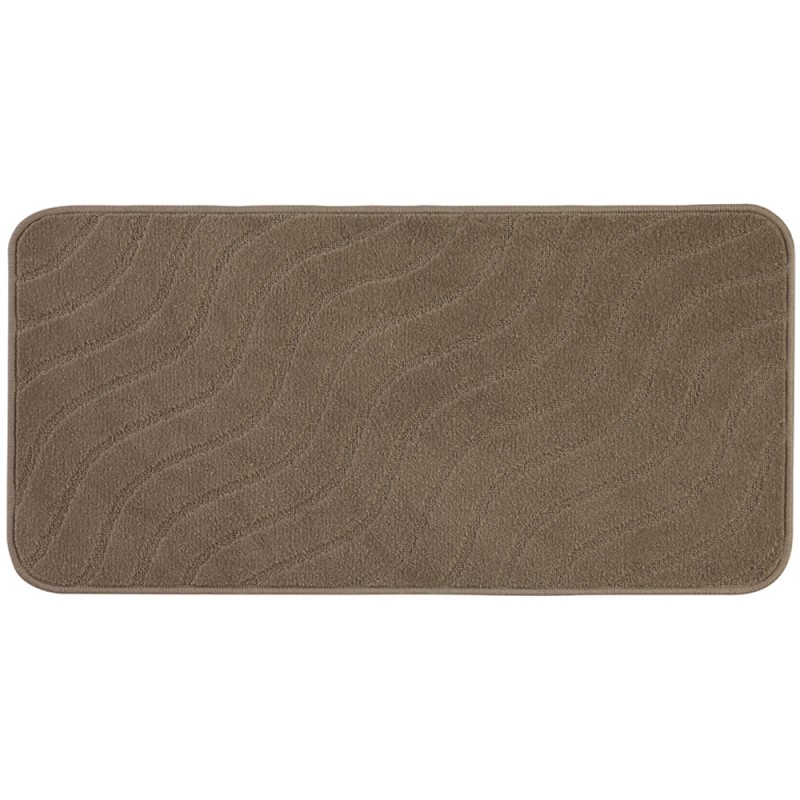 tappeto tortora antiscivolo Tappeto Bagno 100% Polipropilene con Antiscivolo Opera Tortora 60x100