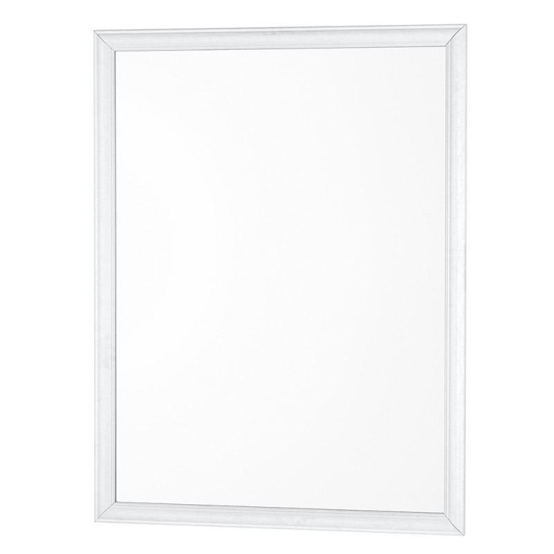Specchio Rettangolare con Cornice in ABS Specchio con Cornice ABS Bianca 46x56 cm Arredo Moderno