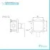 Set miscelatori lavabo bidet e doccia Flat nero opaco con piletta