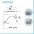 Miscelatore bidet cromato completo di piletta click clack Zoe 