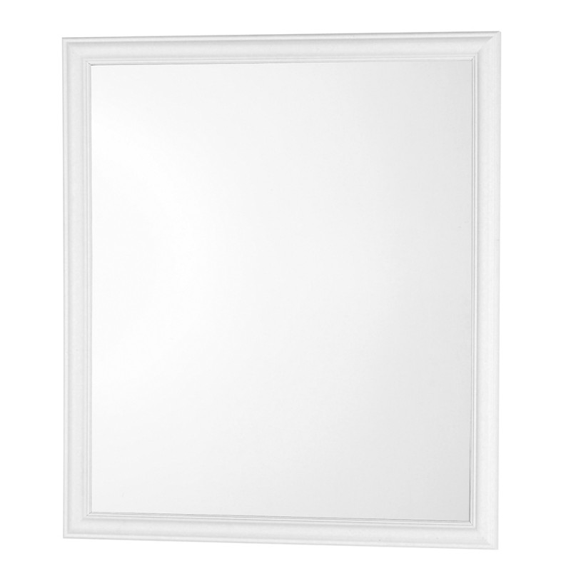 Specchio Rettangolare con Cornice in ABS 50x60 Specchio Con Cornice ABS Bianca 56x66 Cm Arredo Moderno