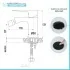 Miscelatore bidet Flat in ottone nero opaco con piletta click clack