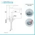 Miscelatore lavabo in ottone cromato con piletta click clack Kreo