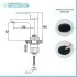 Set miscelatori lavabo bidet e doccia con deviatore Flat nero opaco