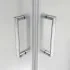 Box doccia angolare 90x90 cm doppio scorrevole vetro stampato Tay