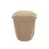 Pattumiera bagno tortora con coperchio basculante e capacità 5,5 lt