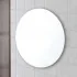 Specchio bagno tondo 50 cm a filo lucido con installazione a parete
