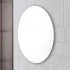 Specchio bagno ovale 45x65 cm a filo con installazione reversibile