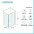 Box doccia angolare 70x70 cm Icon doppio scorrevole con vetro trasparente